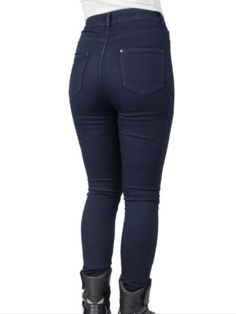 Bull-it Jeans Fury Womens Motorcycle Jeggings With Pads SP120 Lite in Dark Blue - Picture 4 of 9